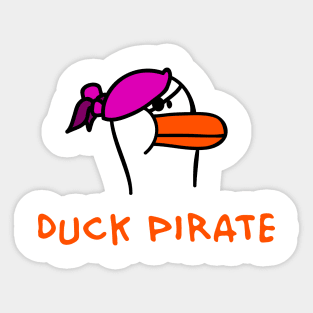 Pirate Duck Sticker